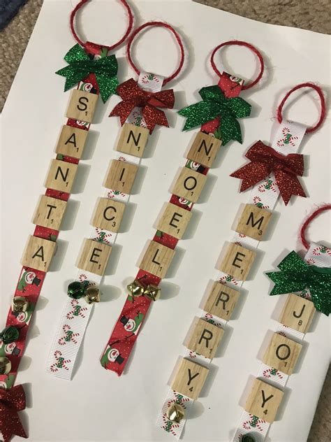 Just Made My Scrabble Ornaments ️ Scrabble Christmas Ornaments