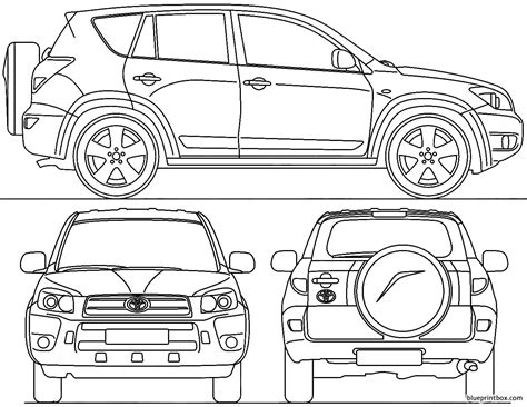 Toyota Rav4 Car Coloring Pages Sketch Coloring Page
