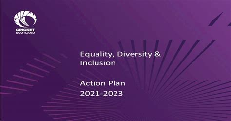 Equality Diversity And Inclusion Action Plan Pdf Document