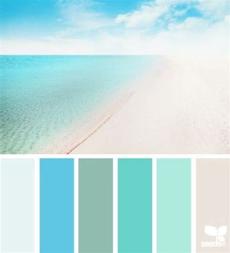 Beach House Color Palette Peaceful Beach Color Scheme
