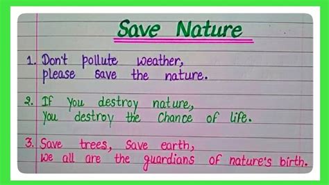 10 Best Slogan For Save Nature In English L Slogan For World Nature