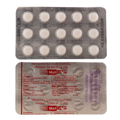 Met Xl 25 Mg Tablet Xl Uses Dosage Side Effects Price Composition