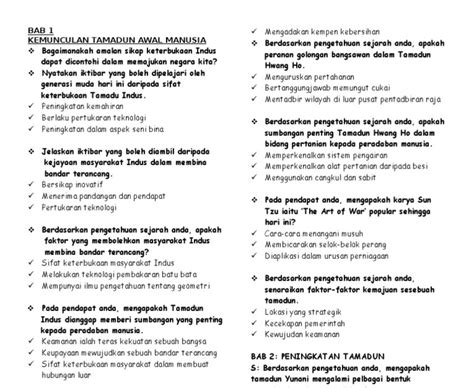 Tingkatan 4 bab 2 : Contoh Soalan Kbat Sejarah Tingkatan 2 - Soalan ap