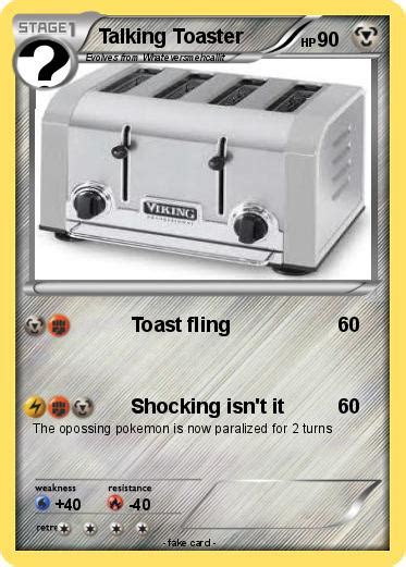 Pokémon Talking Toaster Toast Fling My Pokemon Card