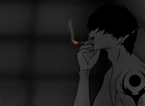 1170x2532px 1080p Free Download Sadness Anime Art Oc Smoking Hd