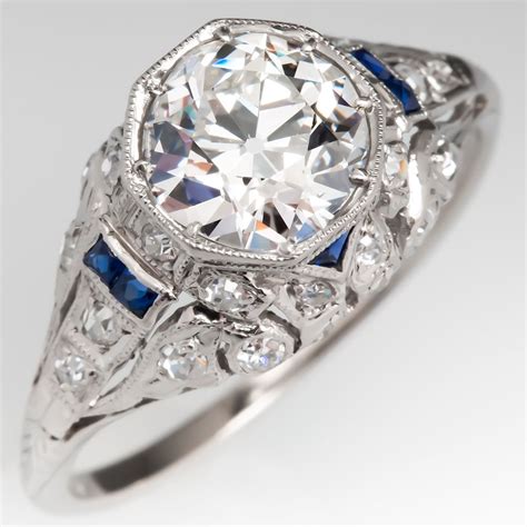 Art Deco Engagement Ring Settings Fine Art Deco Engagement Ring