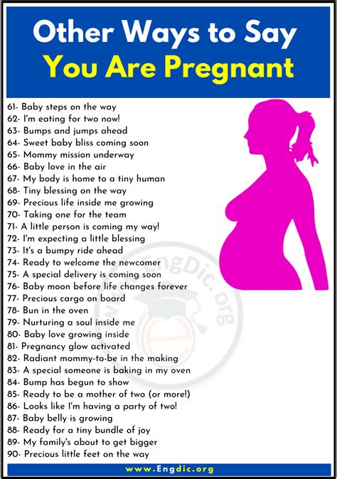 100 Other Ways To Say You Are Pregnant Engdic