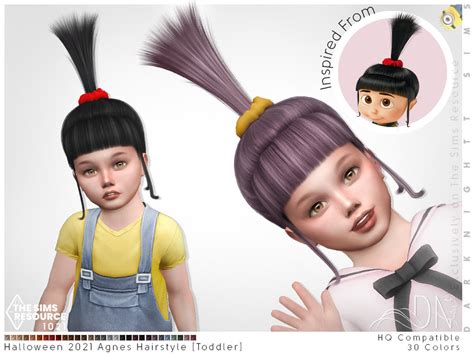 Agnes Hairstyle Toddler By Darknightt At Tsr Sims 4 Updates