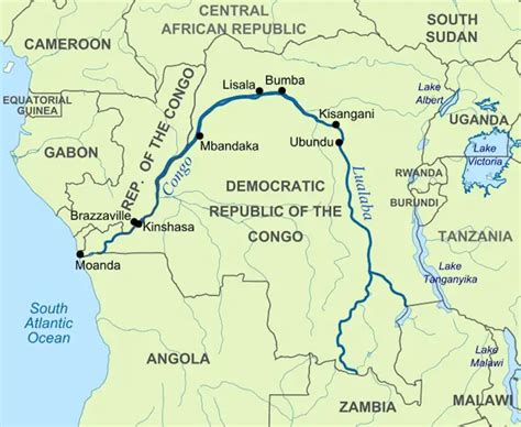 Rio Congo Mapa Mapa