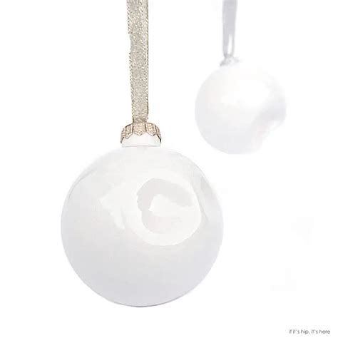 Modern Porcelain Christmas Ornaments For A Truly White Christmas If