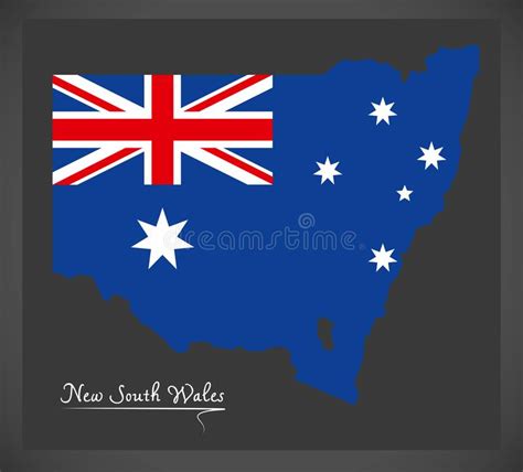 Australische Staatsflagge In Den Genauen Farben Offizielle Flagge Von