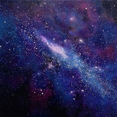 Galaxy From Far Far Away Comes An Original Painting On Canvas By
