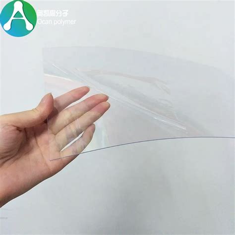350 Micron Transparent Clear Hard Plastic Pvc Sheet For Offset Printing