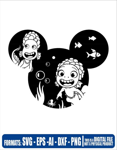Luca Disney Mickey Ears Silhouette Disney Svg Cricut Eps Svg Pdf