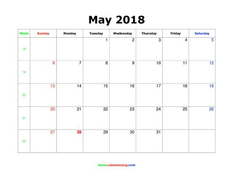 363 transparent png of calendar icon. May 2018 Calendar PNG - Huy Tran - Medium