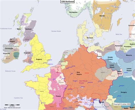 Euratlas Periodis Web Map Of Europe 1200 Northwest