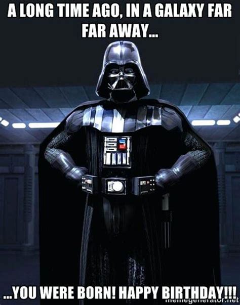 Star Wars Happy Birthday A Clip Art Funny Memes Darth Vader Funny Birthday Meme Birthday
