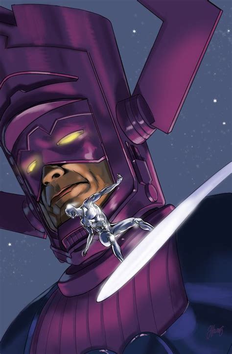 The Silver Surfer And Galactus By Johnrholmes Silver Surfer Galactus