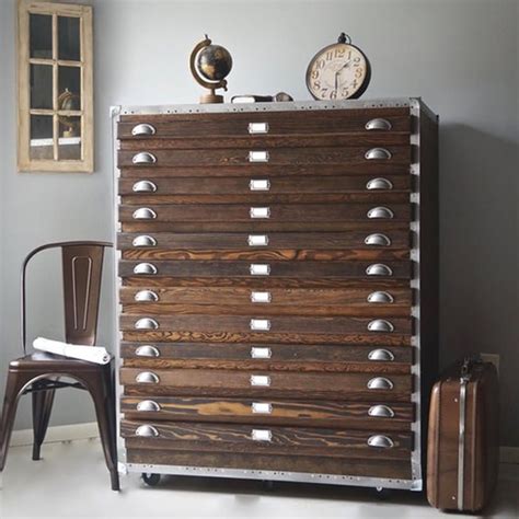 Get It For Less Vintage Industrial Flat File Cabinet — Apartment