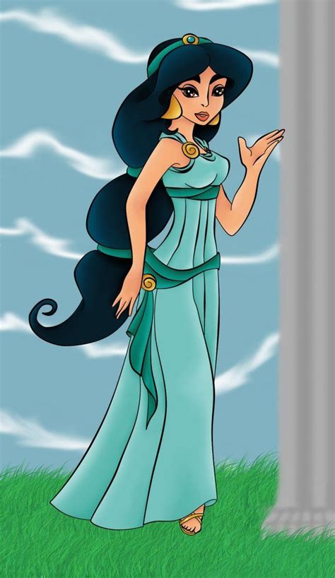 Jasmine As Megara Colored By Dledee On Deviantart Disney Princess