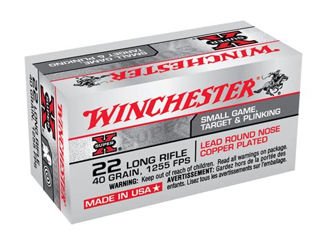 Winchester Super X 22lr 40 Grain Copper 50 Round Box X22lr Gunbuyer