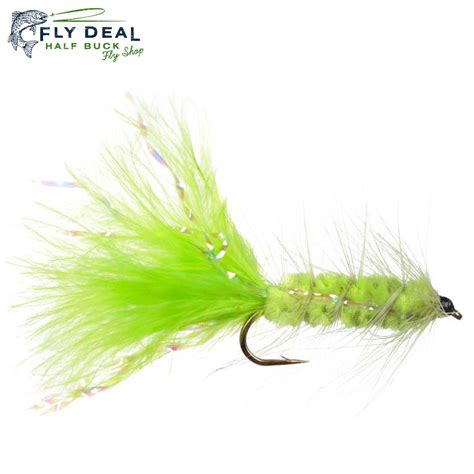 Crystal Bugger Chartreuse Fly Deal Flies