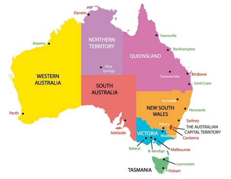 Australian Regions Map Living Nomads Travel Tips Guides News