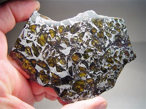Gorgeous Pallasite With Gorgeous Large Olivine Crystals From Kansas