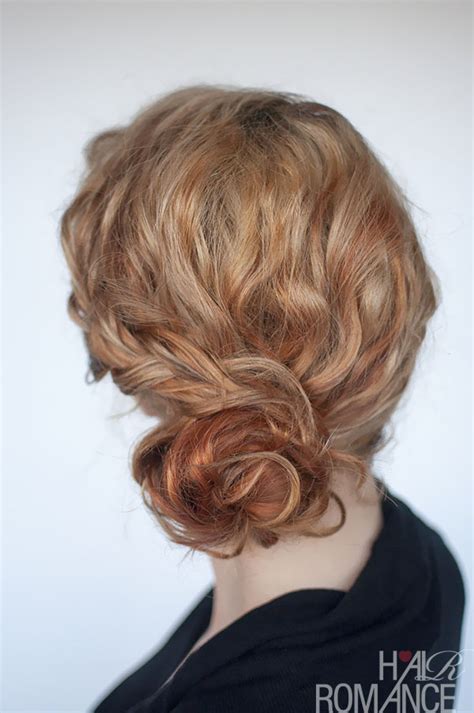 Curly bun hairstyle tutorial - two ways - Hair Romance