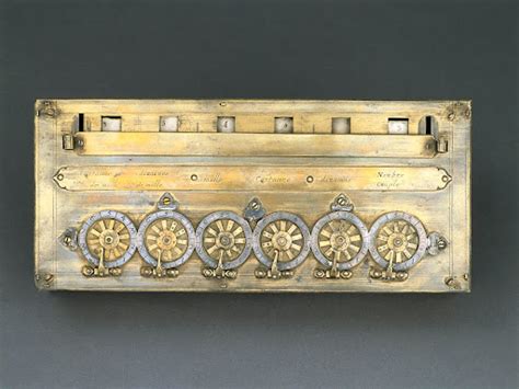 Pascals Arithmetic Machine Later Known As The Pascaline Blaise