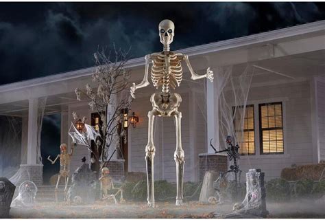 Home Depot Is Selling A 12-Foot Inferno Pumpkin Skeleton With Animated