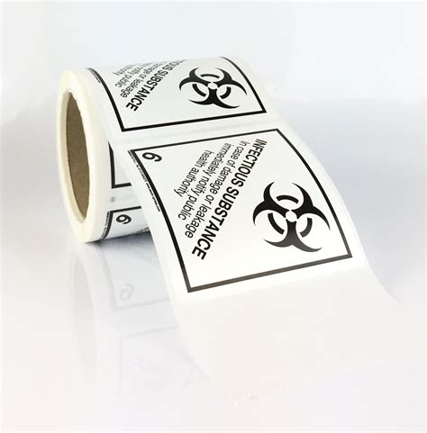 Infectious Substance Label Class 6 2 Label Buy At Stock Xpress