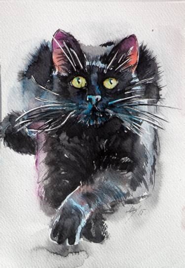 Kovacs Anna Brigitta Cat Painting Cat Art Cat Drawing