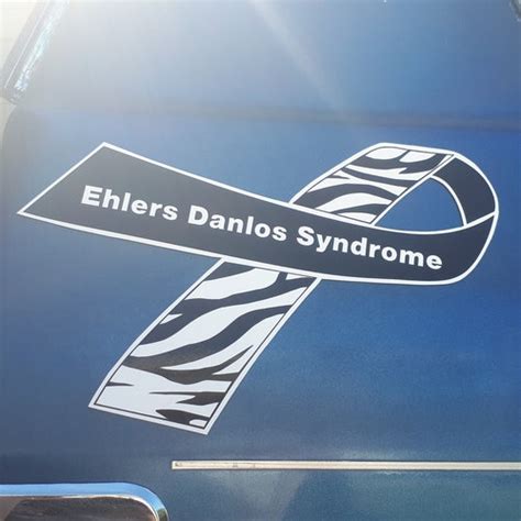 Ehlers Danlos Syndrome Awareness Ribbon Vinyl Wall Decal Or Etsy