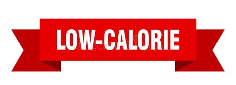 Low Calorie Ribbon Low Calorie Isolated Band Sign Stock Vector