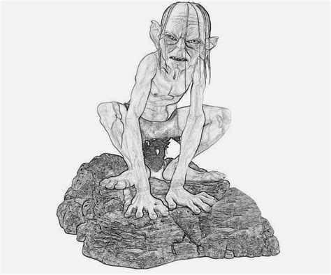 Gollum coloring page from lord of the rings category. Dibujos para colorear. Maestra de Infantil y Primaria ...