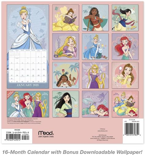 This item:disney 2021 daily calendar by pablo valencia calendar $21.22. Disney Princess new monthly wall Calendar 2021 - YouLoveIt.com