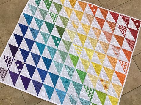 The Flemings Nine Rainbow Baby Quilt