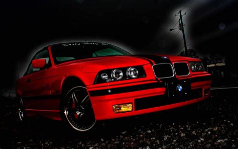 Download Wallpapers Bmw M3 4k E36 German Cars Red E36 Tuning Bmw