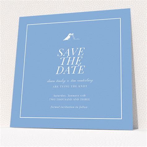 Lovebirds In Wedding Save The Date Cards