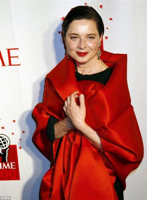 Isabella Rossellini Says That Borrowing Dresses And Jewellery For Red