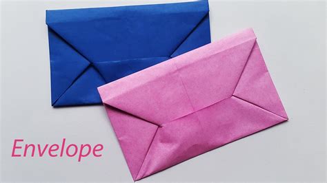 Easy Origami Envelope Tutorial Without Glue Tape And Scissors Youtube