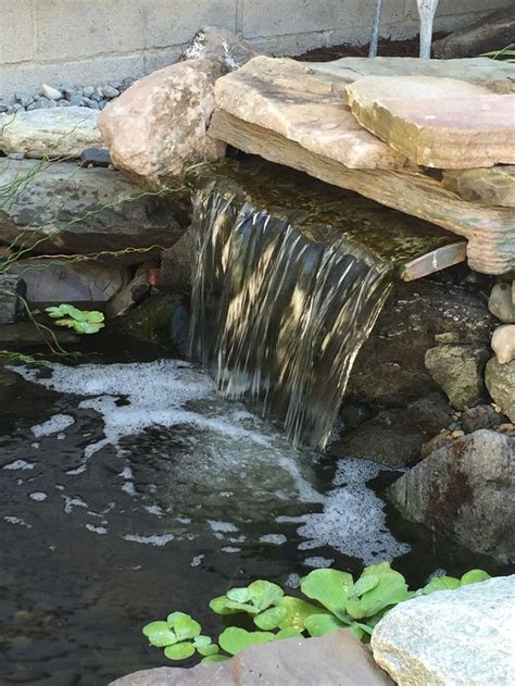 New Waterfall In My Small Pond 2016 Backyard Water Feature Pond