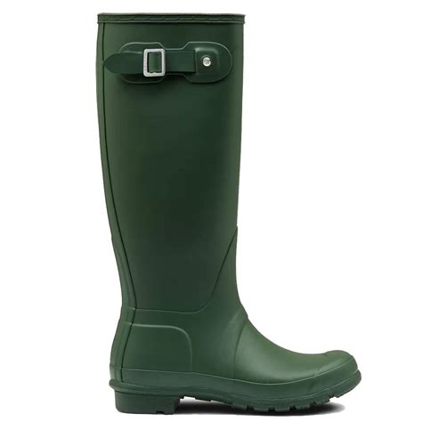 Hunter Womens Original Tall Wellington Boots Hunter Green At Burnhills