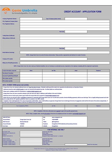 30 Free Credit Application Templates Business And Generic