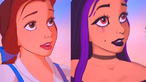 Tiktok Artist Gives Disney Characters A Gen Z Makeover Video