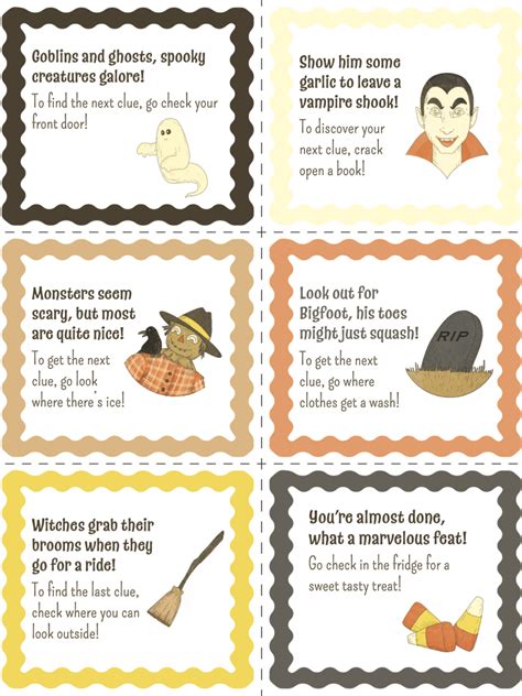 Free Printable Halloween Scavenger Hunt Hgtv