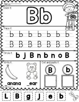 Alphabet Worksheets For Kindergarten by Nastaran | TpT