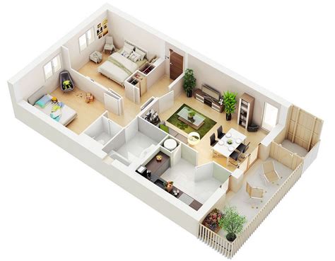 2 Bed Apartment Floor Plan