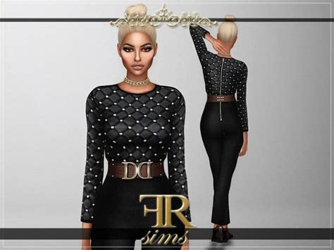 Royalty Jumpsuit at Fashion Royalty Sims » Sims 4 Updates
